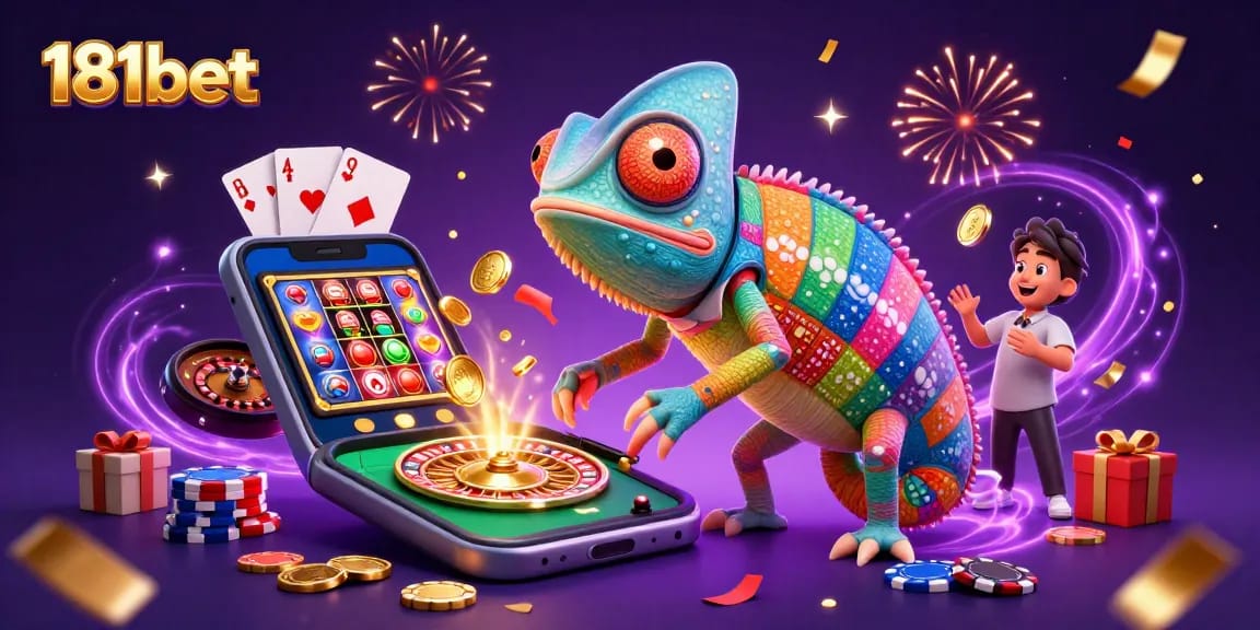 Engage in thrilling gameplay at 181bet with dynamic slots and colorful casino elements.
