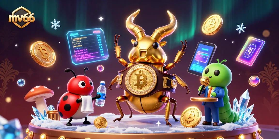 Experience mv66 gaming thrills with dynamic characters in an elaborate casino scene.