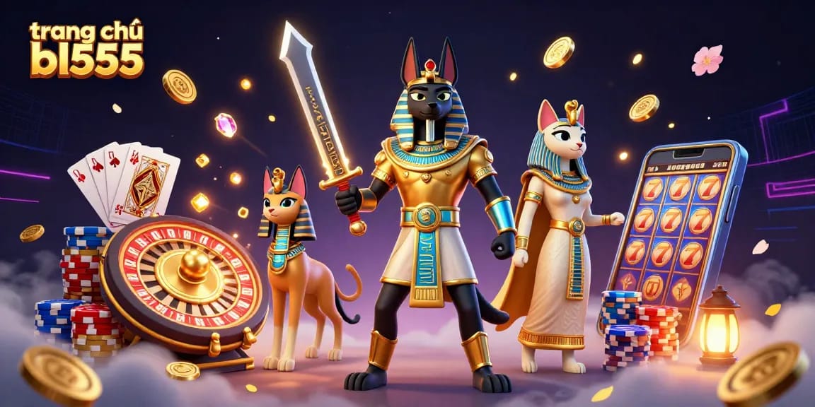 Engage with the vibrant world of trang chủ bl555 where Anubis and Bastet embody the thrill of casino gaming.