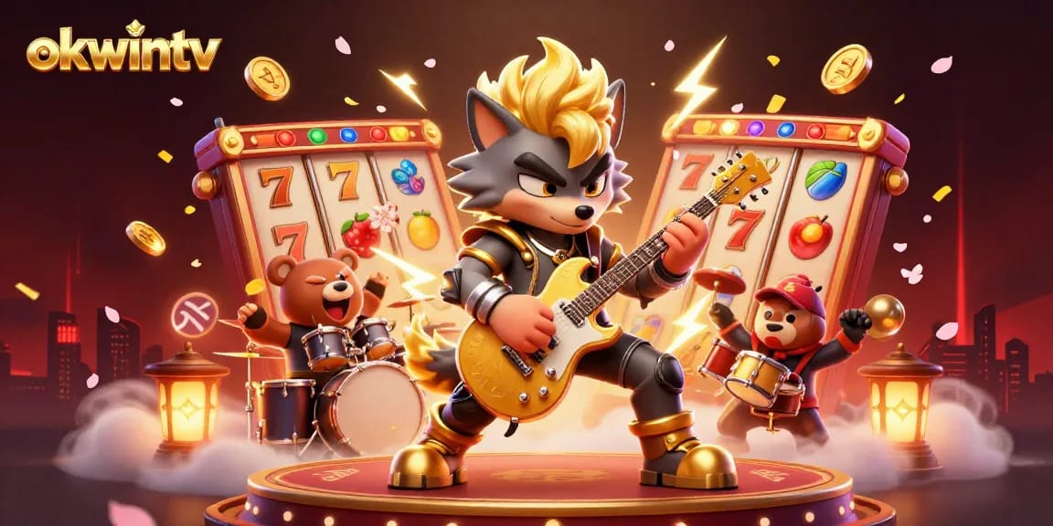 Experience the thrill of okwintv with a lively casino scene featuring engaging characters and dynamic gaming elements.