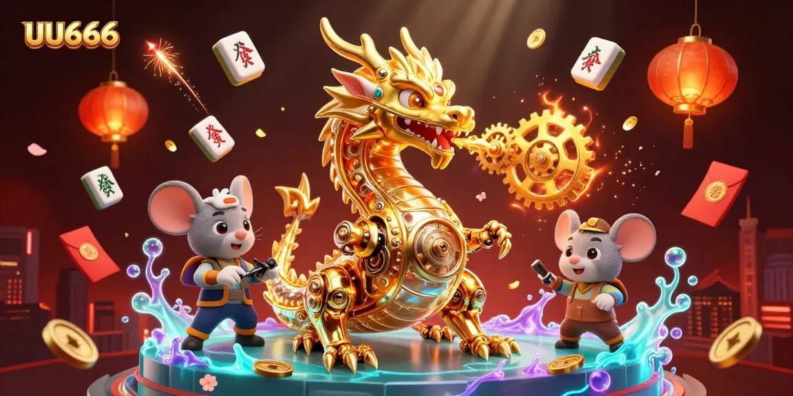 Experience winning with UU666's dynamic gaming scene filled with vibrant characters and captivating elements.