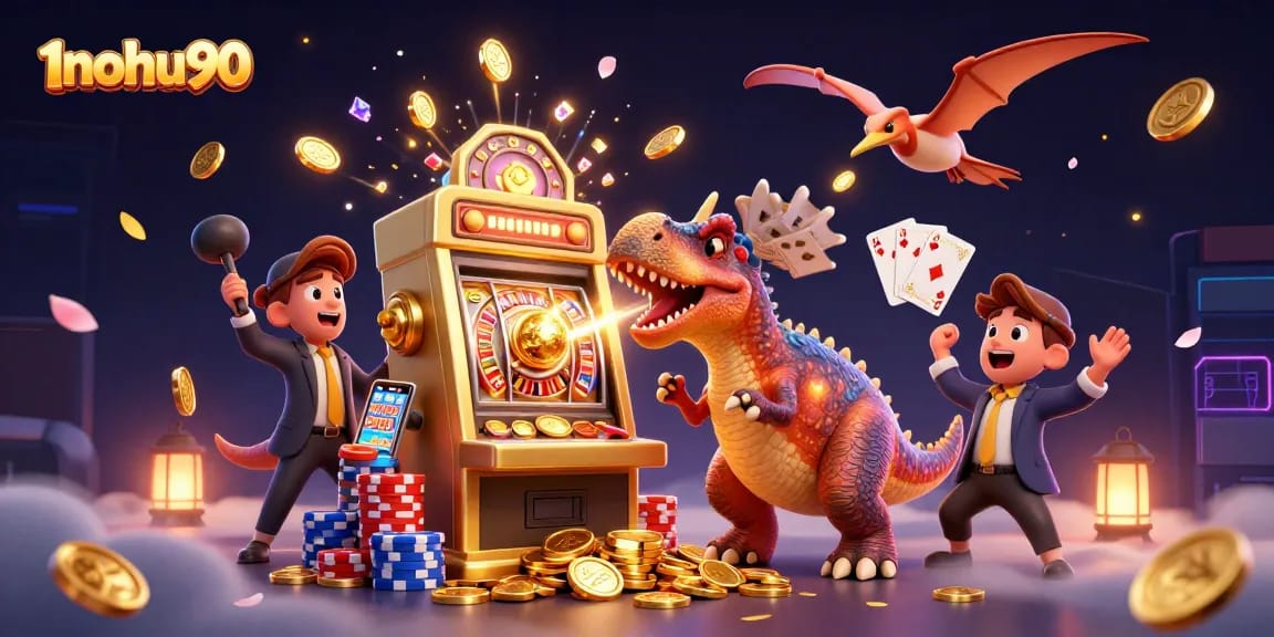 Engage in thrilling gaming at 1nohu90 with a dynamic scene of wins and jackpots