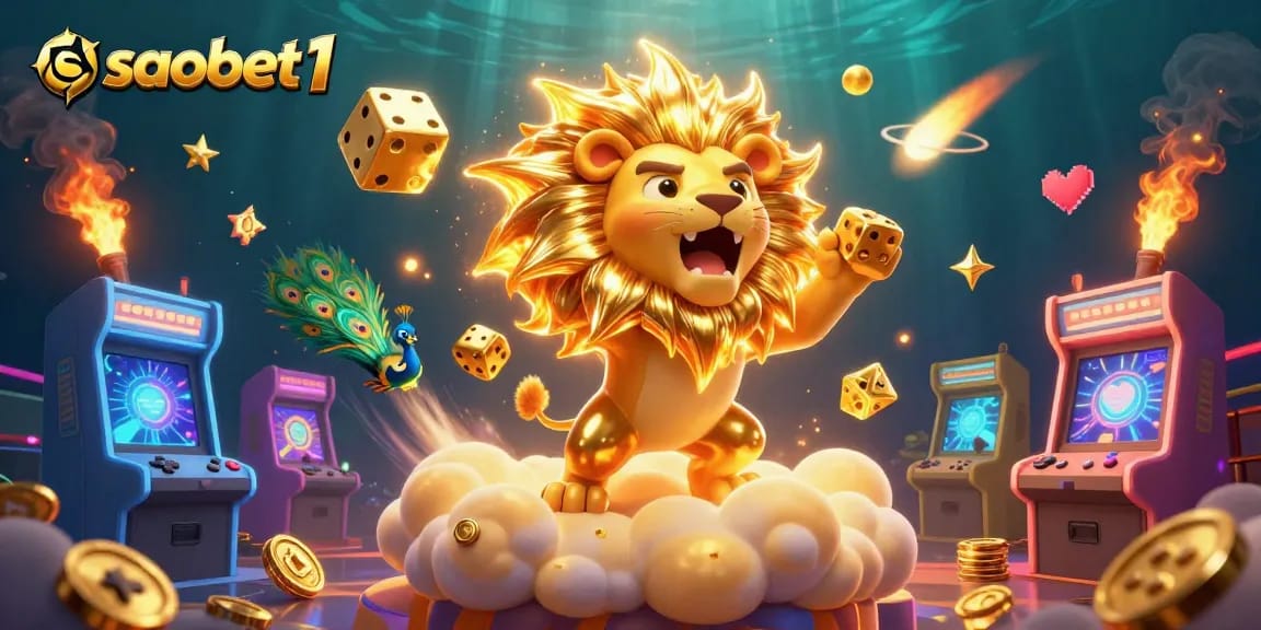 Win big with saobet1 in a vibrant 3D casino scene illustrating exciting gaming action.
