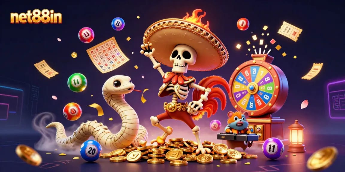 Experience thrilling wins at net88in featuring vibrant characters and dynamic gaming elements.