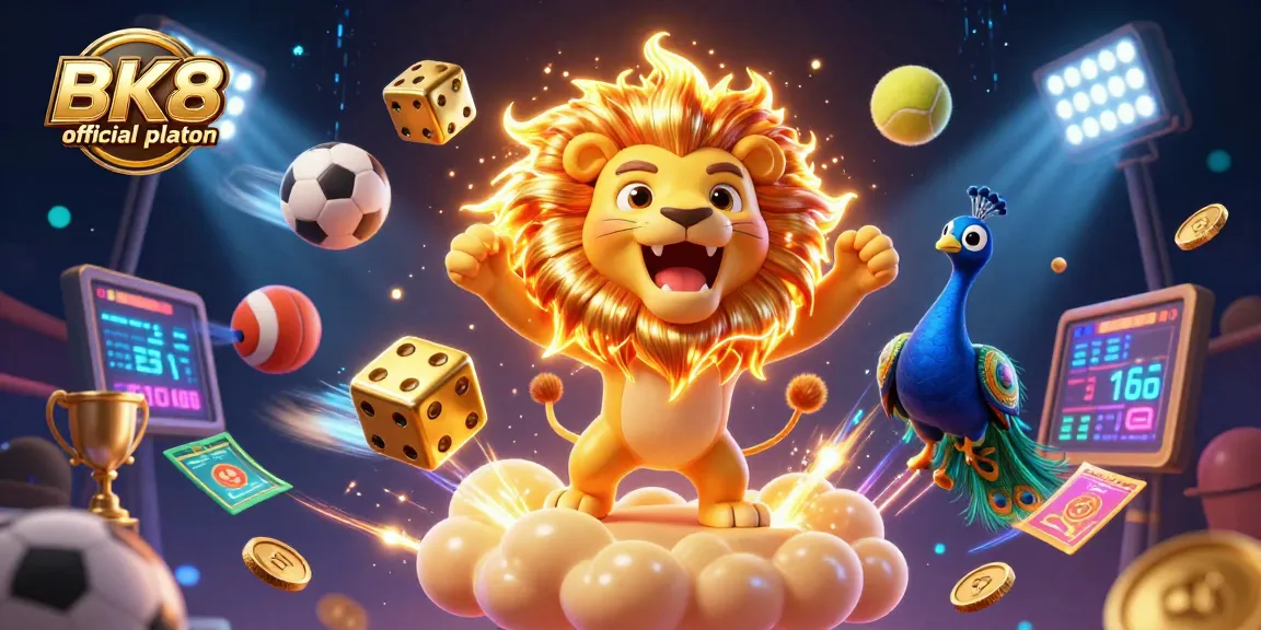 Experience gaming excitement on the BK8 official platform with golden dice and sporting action.