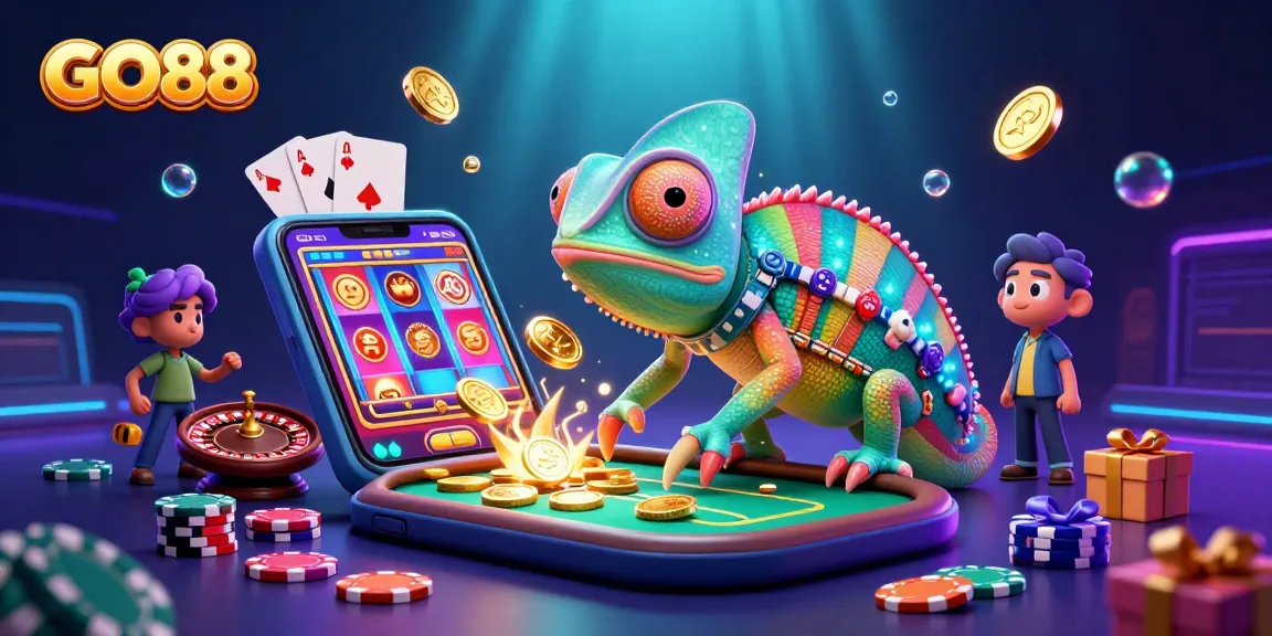 Experience GO88's thrilling casino adventures with vibrant games and colorful characters.
