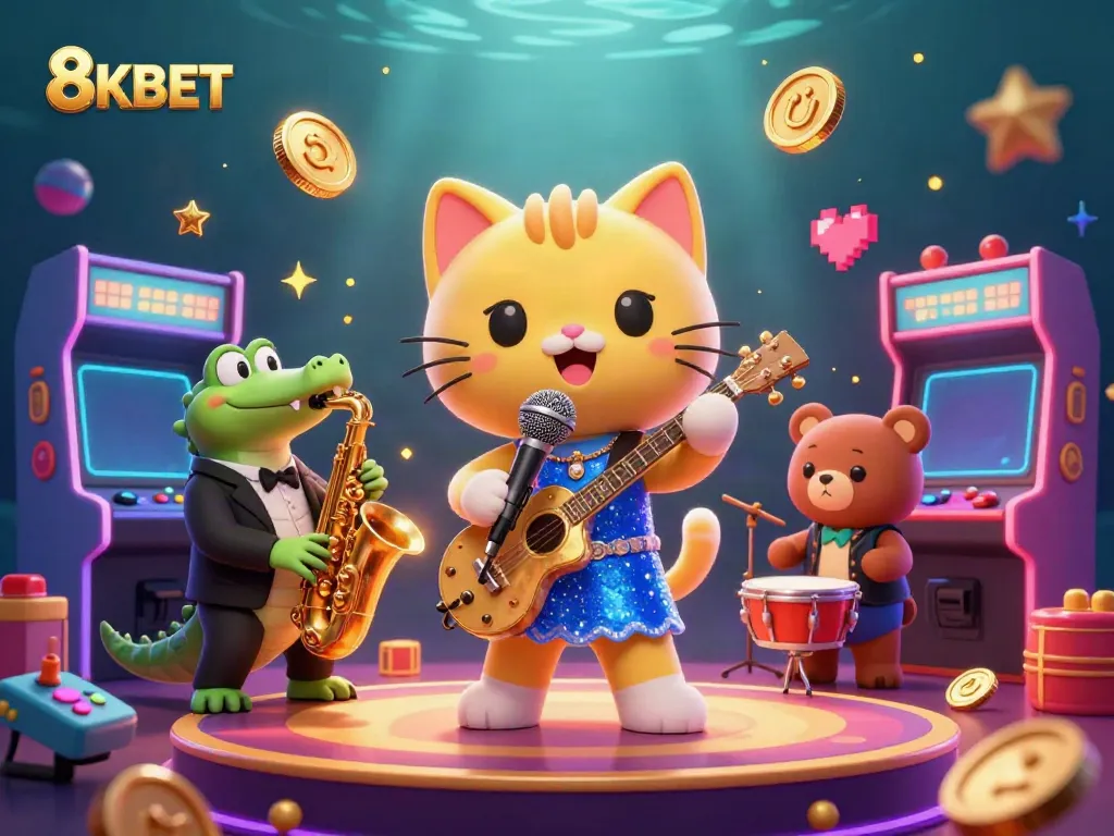 Trải nghiệm cực kỳ thú vị với 8KBET khi tham gia bữa tiệc casino với các nhân vật vui nhộn.