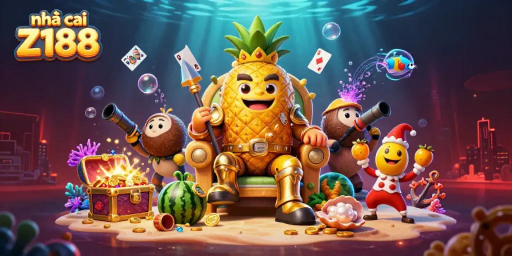Play and win at nhà cái Z188 with stunning 3D casino characters and vibrant gaming elements.