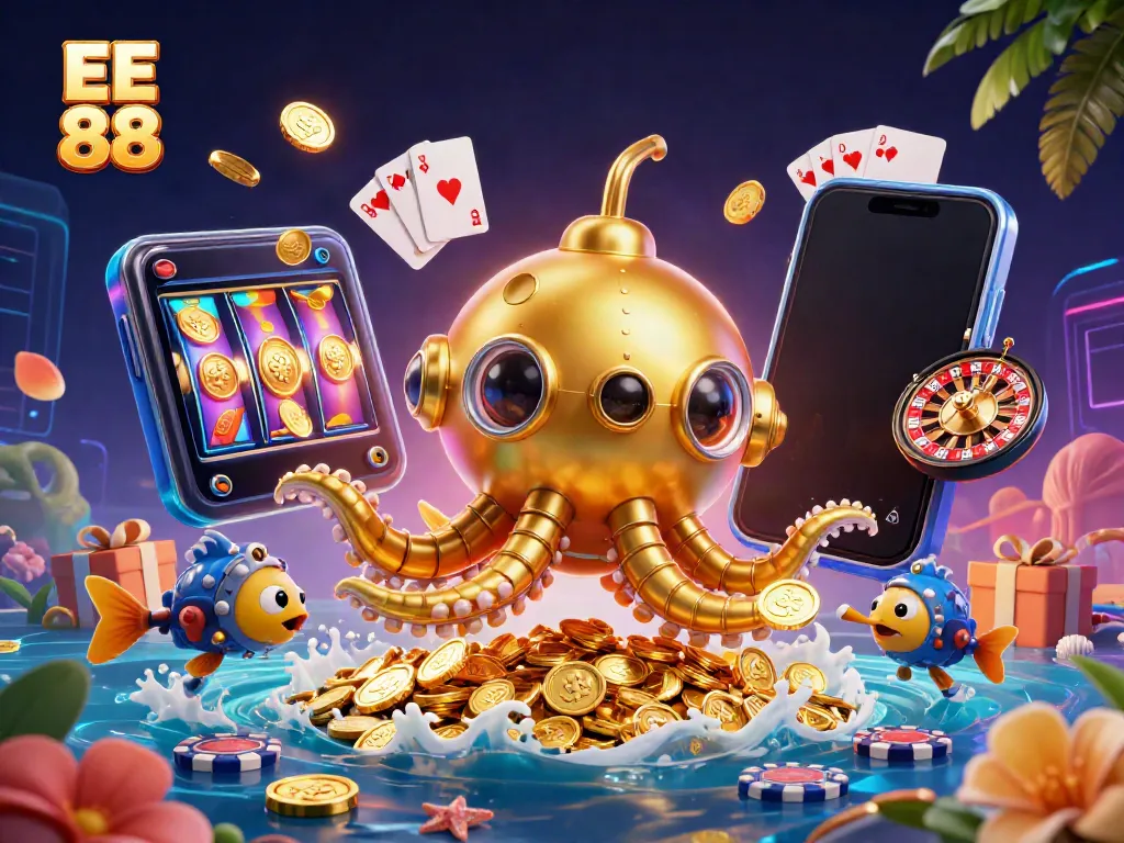 Experience thrilling gameplay with EE 88's vibrant slot games and golden treasures.