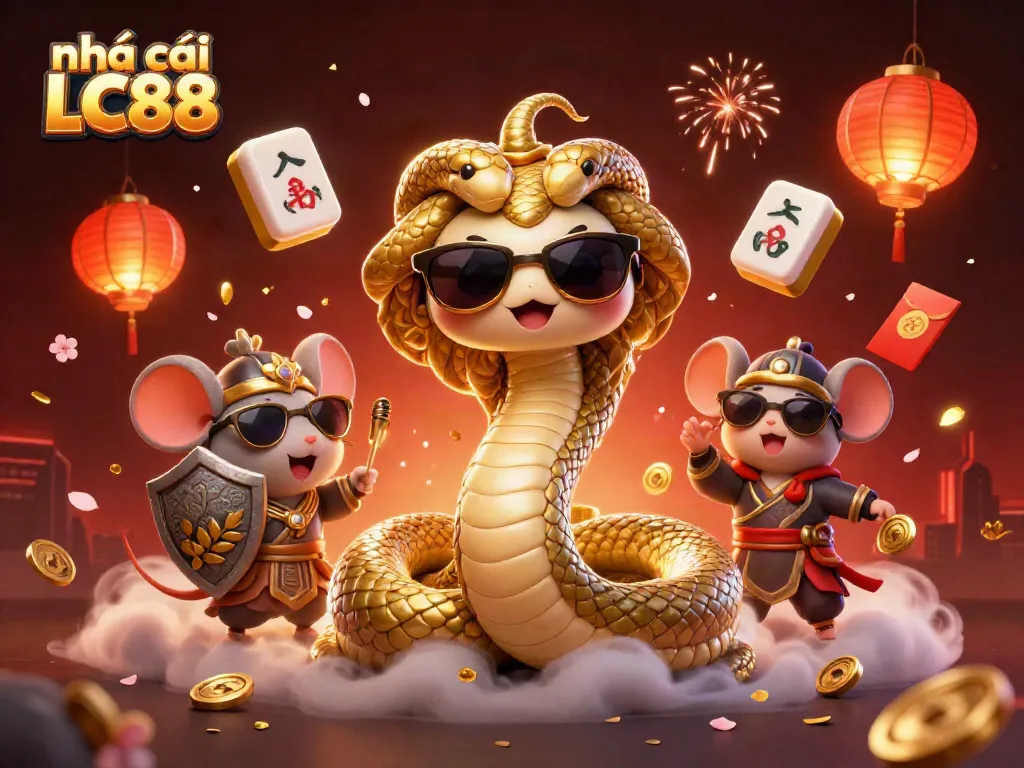 Experience the vibrant world of nhà cái LC88 with dynamic gaming elements and mythical characters