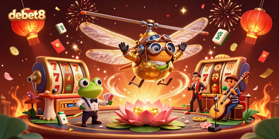 Experience thrilling gameplay at debet8 with vibrant casino elements and dynamic characters in action.
