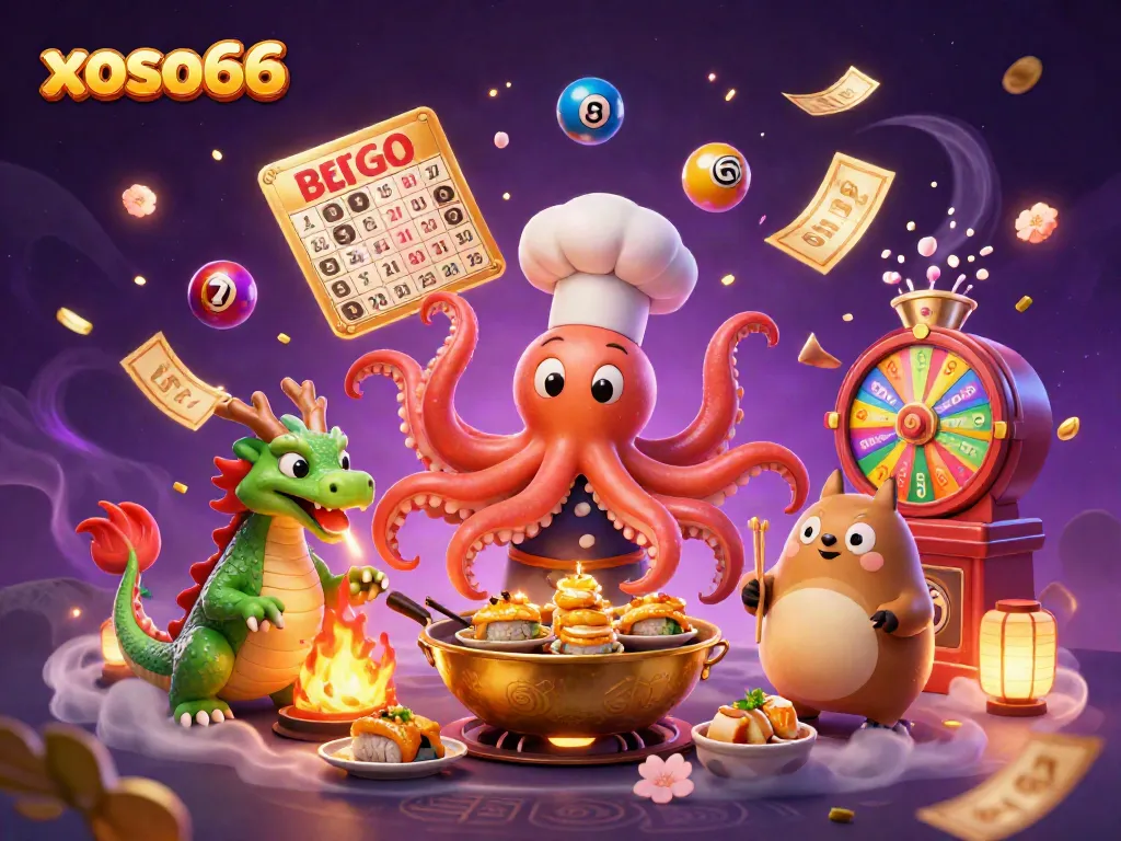 Experience thrilling games with xoso66 featuring vibrant colors and exciting casino elements