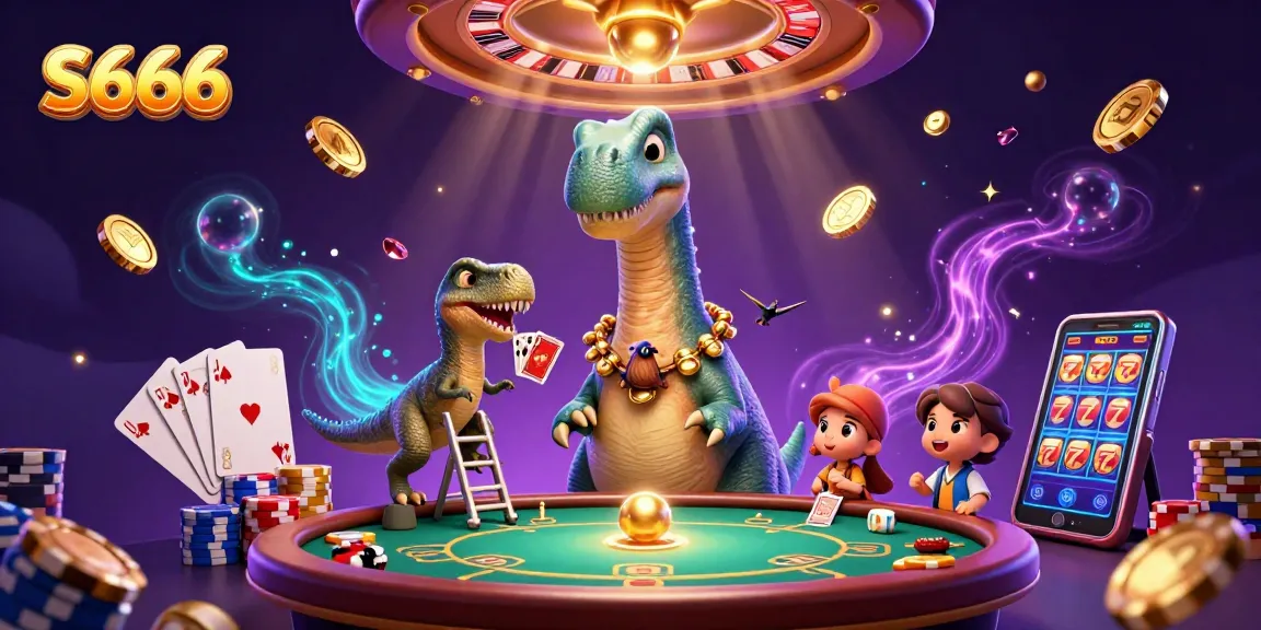 Experience S666 excitement with vibrant casino action and gaming treasures, rich in details and energy