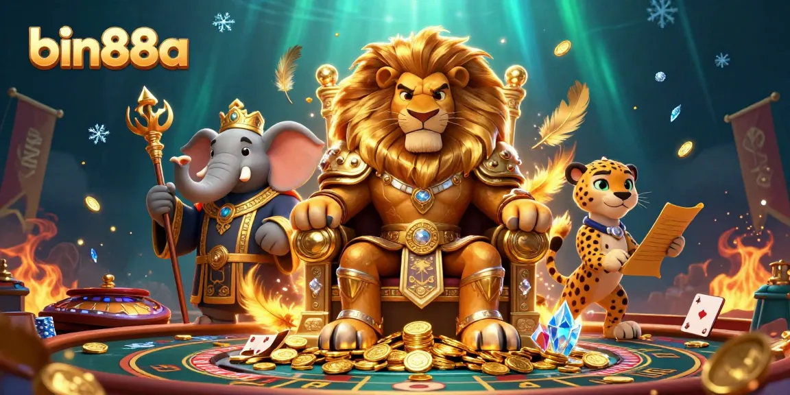 Experience the thrilling world of bin88a, where a lion king reigns over an exciting live casino