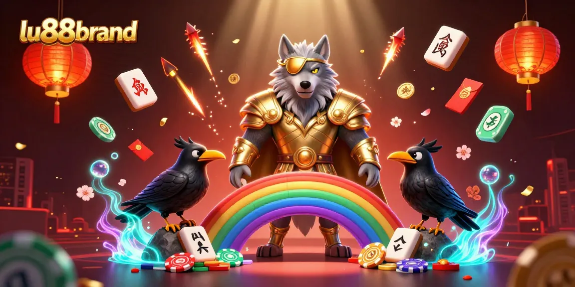 Join the excitement at lu88brand's vibrant casino scene, featuring mythological characters and dynamic gaming elements.