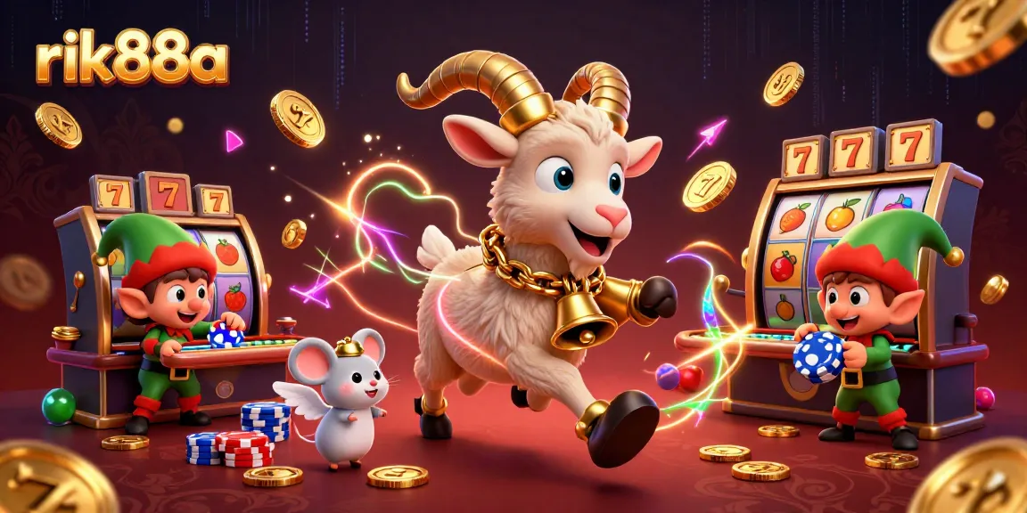 Experience the festive casino chaos at rik88a with Krampus and mischievous elves amid dynamic gaming elements.