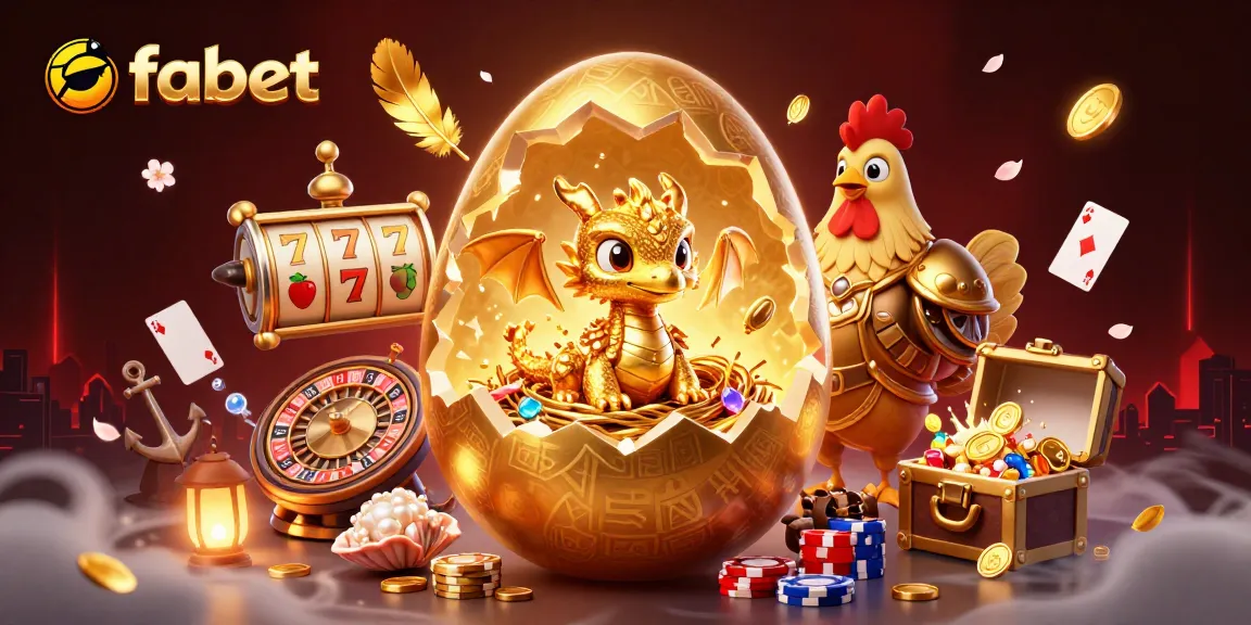 Engage in thrilling fabet gambling with a stunning golden dragon and vibrant slot reels.