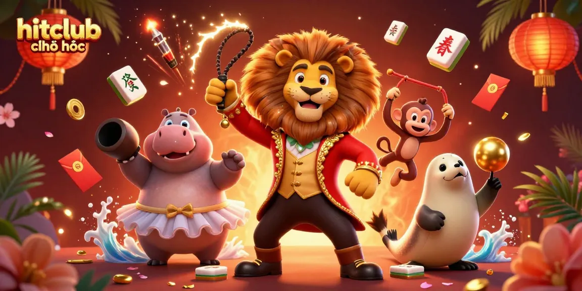Play and win at hitclub chính thức with vibrant casino-themed illustration.