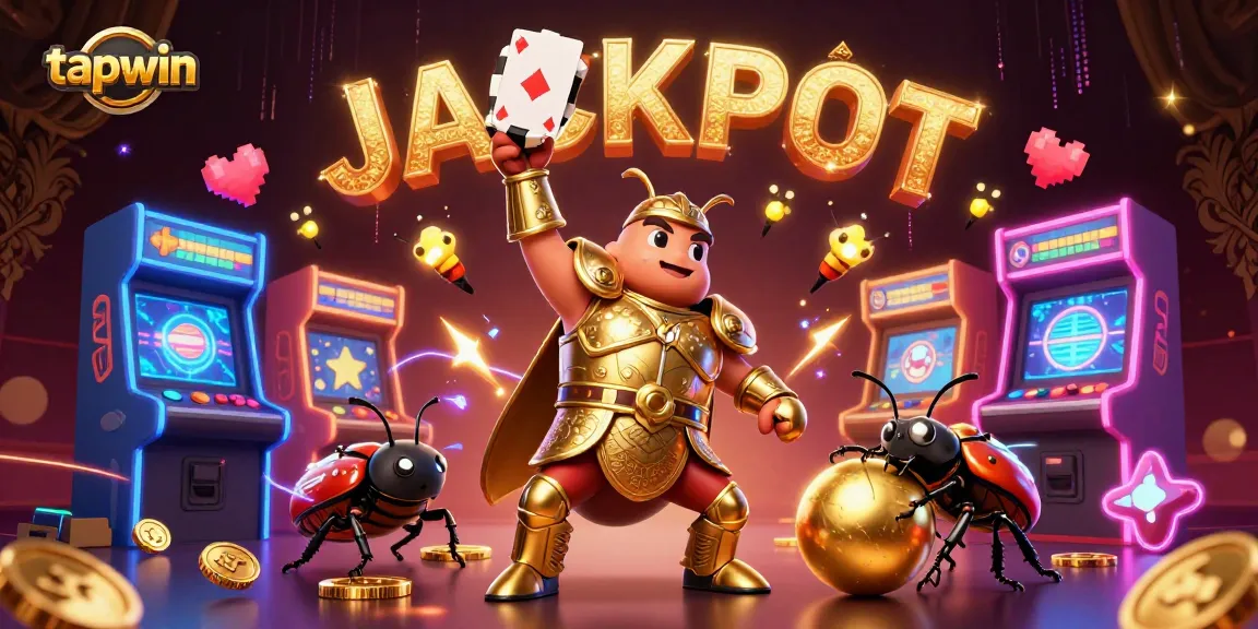 Experience a thrilling tapwin gaming adventure with vibrant characters in a jackpot celebration!
