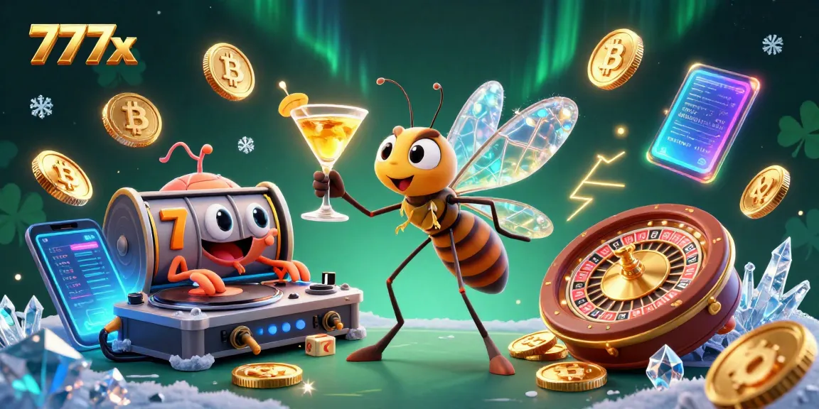 Engage with 777x as vibrant characters come alive in a dynamic casino scene.